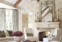 Stylish french country living room design ideas 34