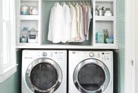 Best small laundry room design ideas30