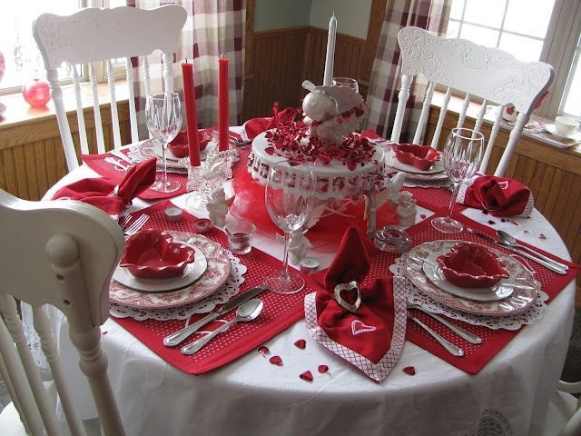 Cheap valentine table decoration ideas23