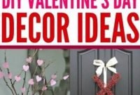 Elegant diy home décor ideas for valentines day19