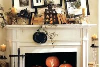 Incredible halloween fireplace mantel design ideas01