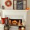 Incredible halloween fireplace mantel design ideas30