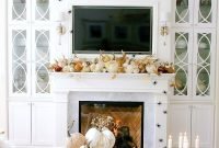 Incredible halloween fireplace mantel design ideas32