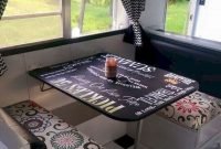 Smart rv hacks table remodel ideas on a budget10