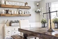 Adorable farmhouse dining room design ideas12