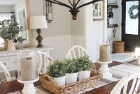 Adorable farmhouse dining room design ideas14