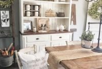 Adorable farmhouse dining room design ideas18