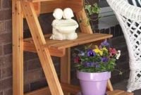 Awesome stand wooden plant ideas18