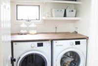 Brilliant small laundry room decor ideas03