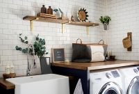 Brilliant small laundry room decor ideas10