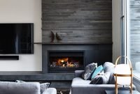 Cool electric fireplace designs ideas for living room04