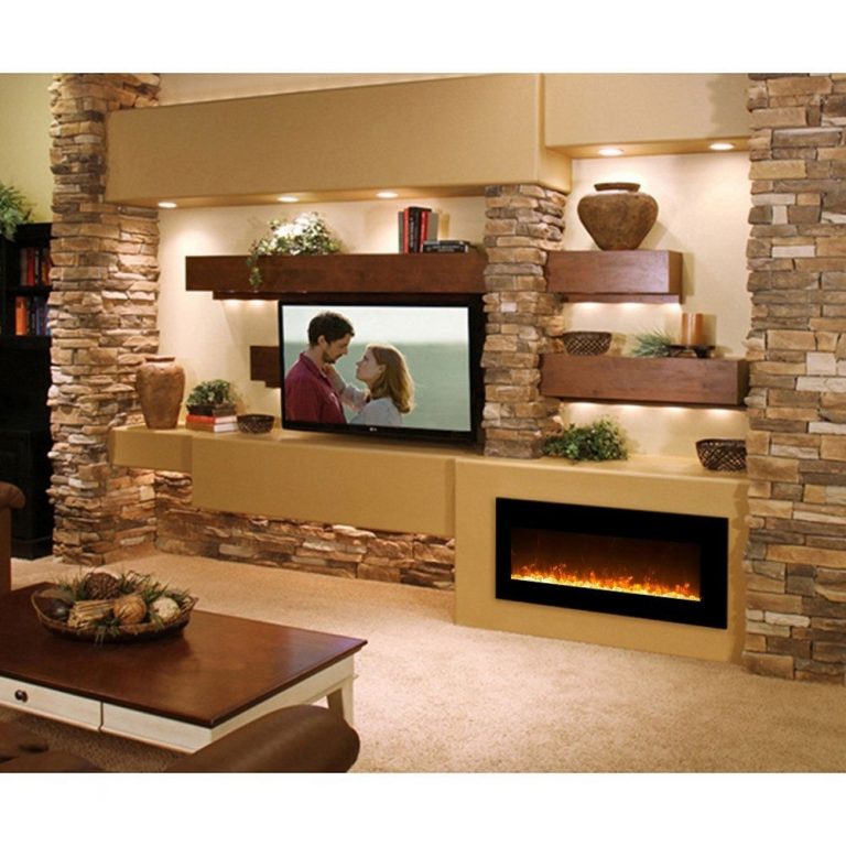 45 Cool Electric Fireplace Designs Ideas For Living Room – ZYHOMY