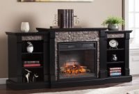 Cool electric fireplace designs ideas for living room23