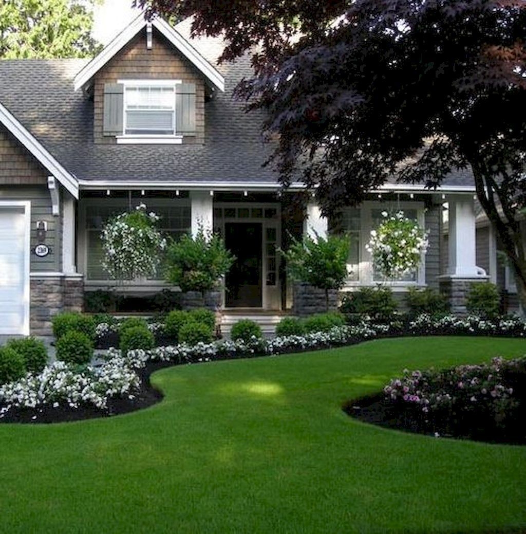 yard front landscaping minimalist zyhomy budget