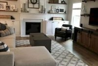 Smart farmhouse living room design ideas16