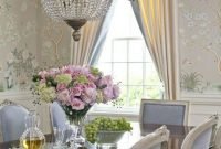 Wonderful french country dining room table decor ideas20