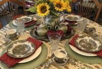 Wonderful french country dining room table decor ideas21