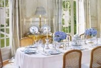 Wonderful french country dining room table decor ideas30
