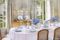 Wonderful french country dining room table decor ideas39