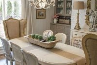 Wonderful french country dining room table decor ideas40