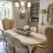 Wonderful french country dining room table decor ideas40