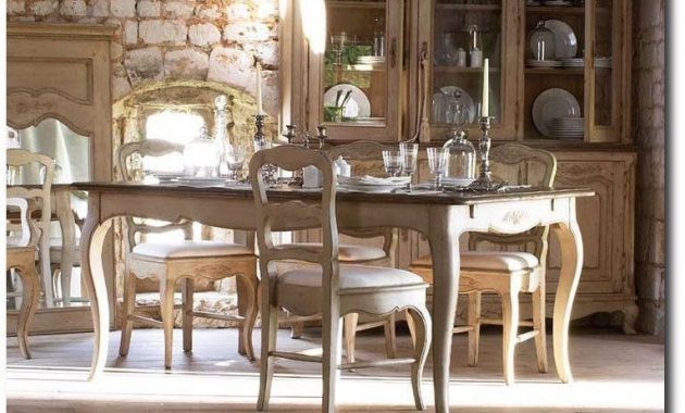 Wonderful french country dining room table decor ideas43