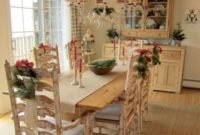 Wonderful french country dining room table decor ideas44