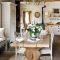 Wonderful french country dining room table decor ideas45