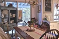 Wonderful french country dining room table decor ideas46