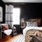 Amazing black bedroom design ideas for home43