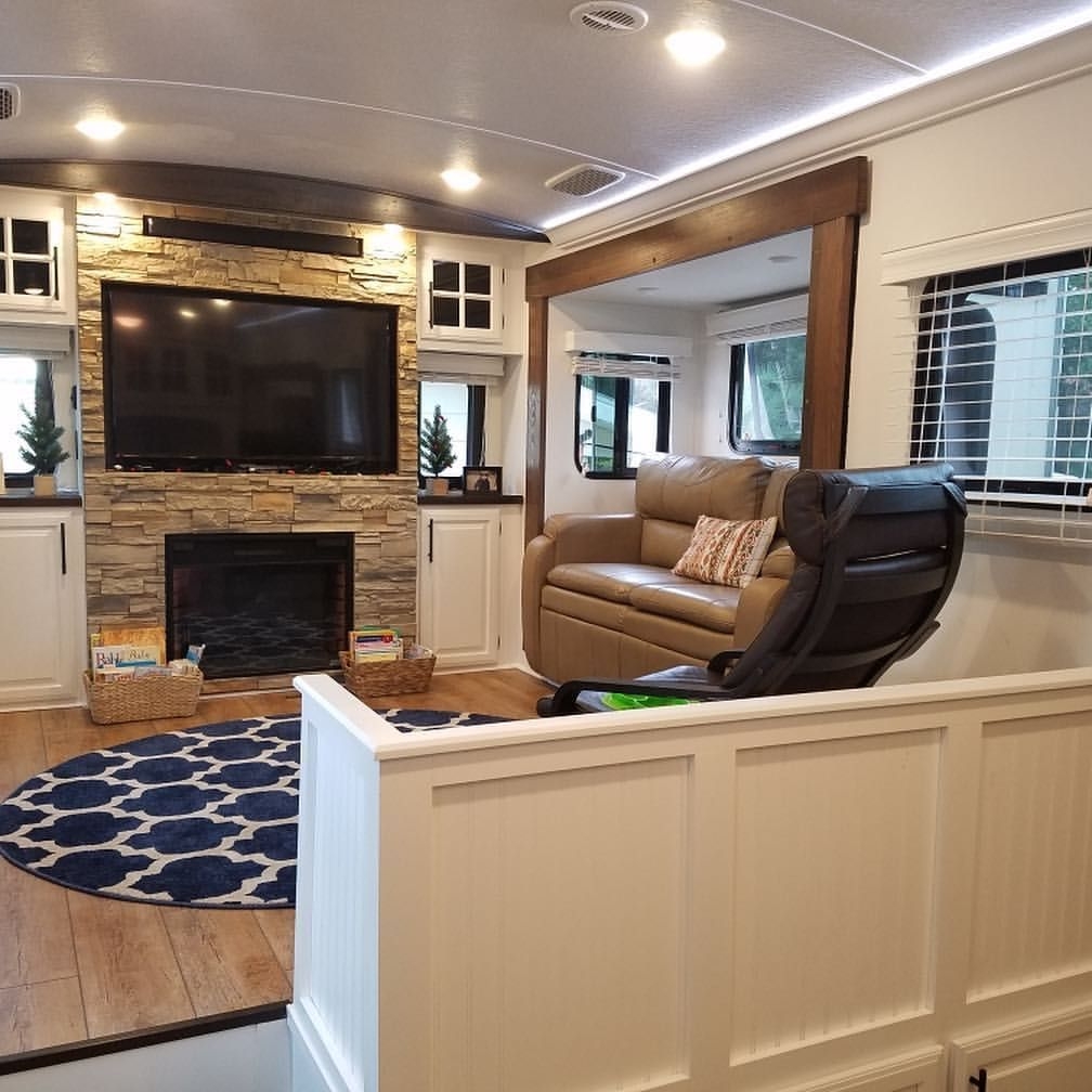travel trailer with big living room
