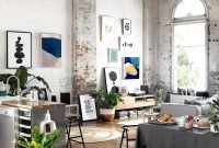 Creative industrial living room designs ideas13