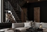 Creative industrial living room designs ideas30