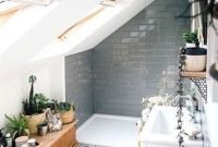 Fascinating small attic bathroom design ideas12