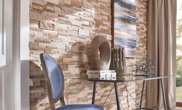 Custom Stone Veneer Wall Design Ideas For Urban Apartment photo