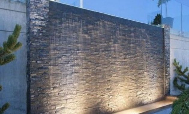 40 Stylish Outdoor Water Walls Ideas For Backyard | ZYHOMY