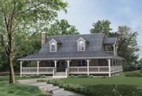 Creative farmhouse house plans ideas with wrap around porch06