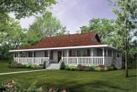 Creative farmhouse house plans ideas with wrap around porch18