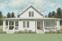 Creative farmhouse house plans ideas with wrap around porch33