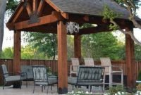 Modern wood pavilion design ideas for backyard10