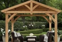Modern wood pavilion design ideas for backyard12