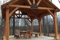 Modern wood pavilion design ideas for backyard19