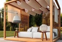 Modern wood pavilion design ideas for backyard27