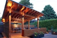 Modern wood pavilion design ideas for backyard38