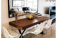 Stunning dining tables design ideas for small space20