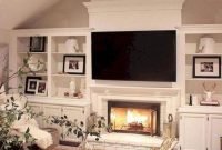 Unique farmhouse fireplace design ideas for living room10