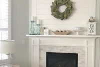 Unique farmhouse fireplace design ideas for living room18