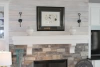 Unique farmhouse fireplace design ideas for living room27