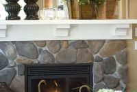 Unique farmhouse fireplace design ideas for living room35