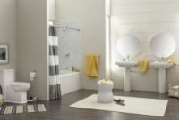 Wonderful yellow and white bathroom ideas28